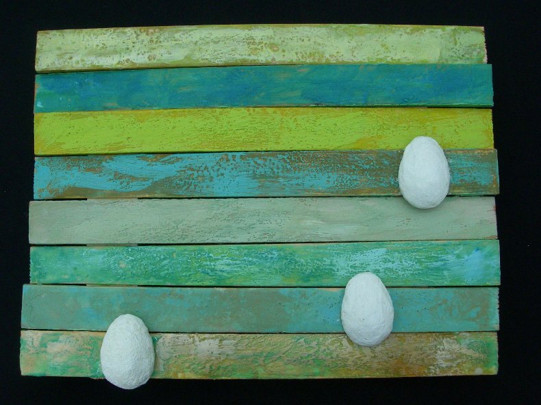 Striped Eggs by Annie Abdalla